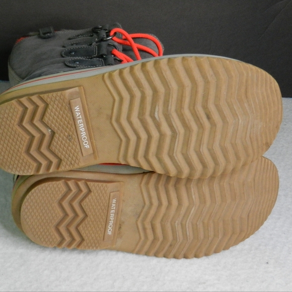 Sorel Joan of Arctic Boots Women's Size 7.5 Gray Pink Winter Knit Leather - Picture 6 of 9